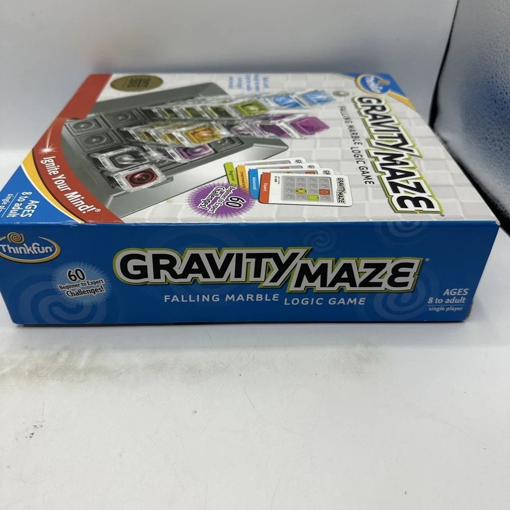 GRAVITY MAZE ThinkFun Falling Marble Logic Game Complete 2014